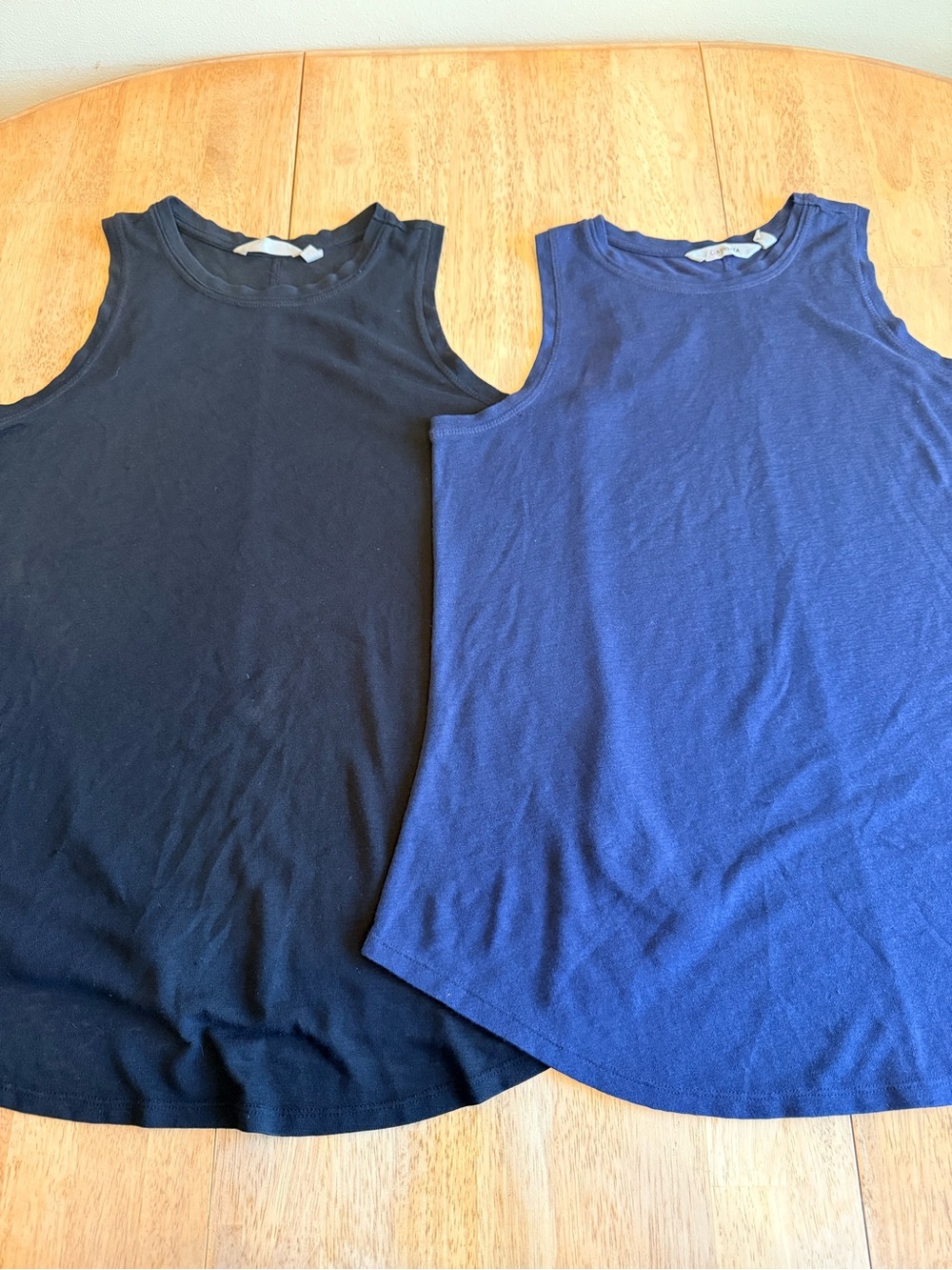 Athleta Womens Tank Tops - Black and Navy